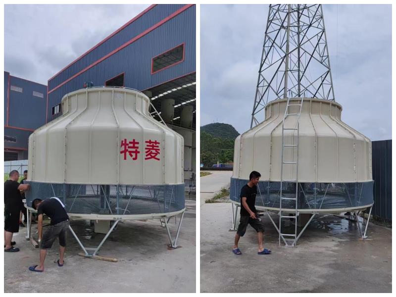 圆形逆流玻璃钢冷却塔选型参数表